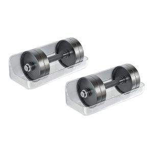 &Eacute;tag&egrave;re de douche murale en acrylique transparent, sans per&ccedil;age, lot de 2, 24 x 9 x 8 cm - Neuf