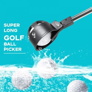 R&eacute;cup&eacute;rateur De Balles De Golf T&eacute;lescopique En Acier Inoxydable Pour L'eau Avec Outil De R&eacute;cup&eacute;ration De Putter De Balle De Golf, Accessoires De Golf, Cadeau De Golf Pour Homme - Neuf