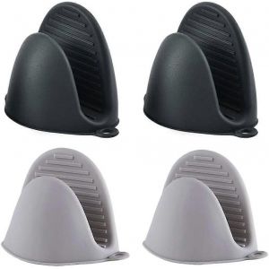 2 Paires De Maniques En Silicone Support De Poignée Clip À Main Poignée De Casserole Durable Pince De Cuisson Antidérapante Poignées Protège-Doigts Pour La Cuisine Grillades Cuisson Cuisson - Neuf