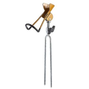 Support De Canne &Agrave; P&ecirc;che R&eacute;glable Et Durable - Support En Aluminium L&eacute;ger Avec Base Antid&eacute;rapante Et Protection Coussin&eacute;e Pour Une Stabilit&eacute; Optimale - Neuf