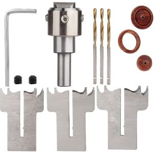 Nouveau jeu de forets à anneaux,ensemble de forets à anneau en bois,ensemble de forets à toupie,kit d'outils pour le travail du bois pour la fabrication d'anneaux et de bijoux en bois personnalisés (m - Neuf