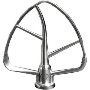 Batteur Plat En Acier Inoxydable « Taifun » Pour Robot De Cuisine Compatible Avec Les Bols 4,3 L Et 4,8 L Kitchenaid, Résistant Au Lave-Vaisselle - Neuf