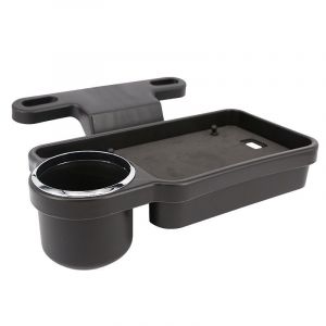 Porte-Gobelet Pliable Pour Voiture, 1 Pièce, Noir, Porte-Gobelet Arrière, Boîte De Rangement Pour Plaque D'immatriculation, Support Pour Téléphone Portable, Plateau À Boissons - Neuf