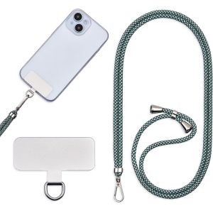 Kal-Cordon Universel Pour Téléphone Portable, Autocollants Métalliques Pour Téléphone Portable, Cordes Réglables, Bretelles Ou Bretelles Pour Libérer Les Mains. - Neuf