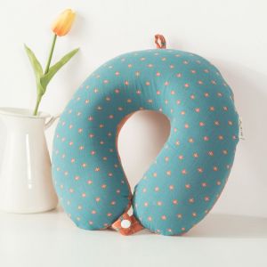 Oreiller En Forme De U En Coton À Mémoire De Forme Élastique Et Doux, Option Multicolore - Neuf
