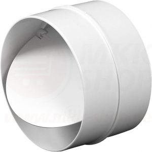 Tube d'aération en plastique Tube rond entrée / sortie d'air Réducteur connecteur ø 80 100 110 120 125 150 200 mm Système de ventilation Coude ABS clapet anti-retour Bride PVC, Verbindungsstück mit Rückstauklappe, Ø 125 mm - Neuf