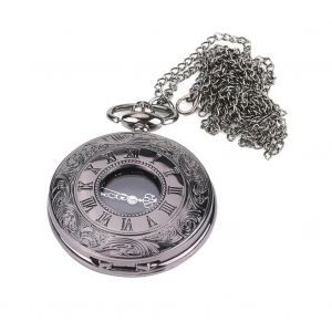 Classique Quartz Analogique Alliage Montre De Poche Collier Pendentif Avec Cha&icirc;ne - Neuf