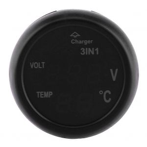 Double Led Affichage Num&eacute;rique Voltm&egrave;tre Thermom&egrave;tre Allume-Cigare Usb Chargeur De Voiture (Bleu, Rouge) - Neuf
