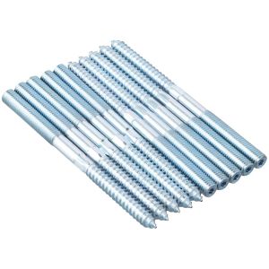 CHECARZHN--NO1-10Pcs Vis De Cheville Double Filetage, M10*140Mm Boulons De Suspension Torx, Vis À Tête Double Autotaraudeuses, Fixation Sans Tête Zinguée Pour Canapé/Mains Courantes De Meuble/Travail - Neuf