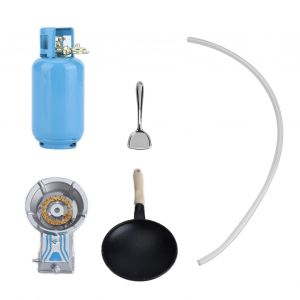 Ensemble De Casseroles Et Poeles A Gaz Pour Maison De Poupee 1:12, Ustensiles De Cuisine Miniatures Pour Simulation, Pour Maison De Poupee, Cuisiniere A Gaz Avec Casserole Et Cuillere - Neuf
