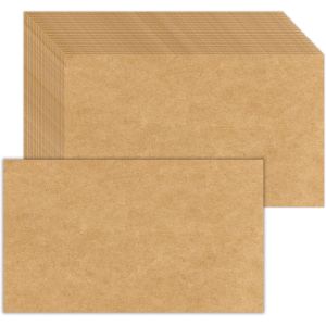 Tianyi-Lot De 50 Cartes Vierges En Papier Kraft De 14 X 21 Cm U2013 Papier Épais De 36,3 Kg Pour Invitations, Notes, V?ux, Cartes De Table U2013 Écriture, Estampage, Peinture, Dessin - Neuf