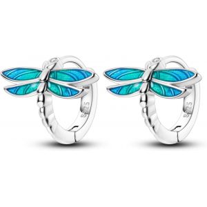 Kal-Boucles D'oreilles Créoles En Argent Sterling 925 - Zircon Cubique Coloré - Pour Femme - Cadeau Pour Elle - Neuf