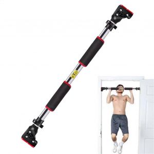 Barre De Traction Pour Porte, Barre De Traction Portable, Poignee Confortable, Rouge - Neuf