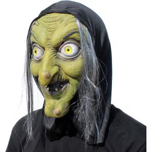 Vieille Sorci&egrave;re Masque-Halloween Effrayant Horreur Cosplay Costume - Neuf