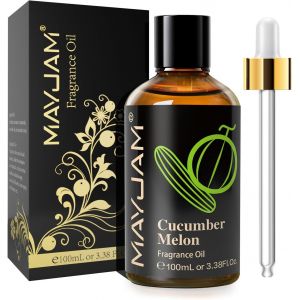 Trahoo-Huile Essentielle De Concombre Melon 100ml, Huile De Parfum&eacute;e De Qualit&eacute; Sup&eacute;rieure Pour Diffuseur D'huiles Essentielles, Aromath&eacute;rapie, Humidificateur - Neuf