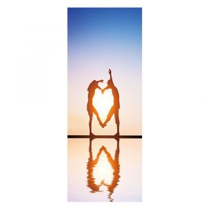 Hjlian Lot De 2 Autocollants De Porte Amovibles En Pvc 3d Style Amoureux Pour Decoration Interieure - Neuf