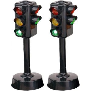 2Pcs Feu De Signalisation Jouet Drôle Tôt Éducatif Jouet Feux De Signalisation Modèle Jouets Feu De Circulation Jouets Oreille - Neuf