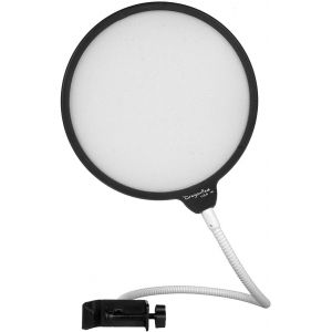 ChenQuanSarl-Dragonpad - Filtre Anti-Vent Et Anti-Pop Pour Microphone Avec Support Pivotant 360° Flexible Noir/Blanc - Neuf