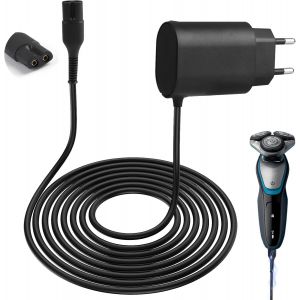 Asfasfq-12v 0.4a Chargeur Pour Rasoir Braun Série 9, 7, 6, 5, 4, 3, 2,1 - Remplacement Cordon D'alimentation Adaptateur Compatible Avec 3000s, 3040s, 340s, 390cc, 5190cc, 6620, 760cc, 790cc, 9090cc, - Neuf