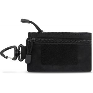 Petit Portefeuille Pour Homme Avec Fermeture Éclair Mousqueton, Petit Porte-Monnaie Petit Porte-Monnaie Petit Porte-Monnaie Petit Portefeuille Mini Portefeuille Porte-Monnaie Poche Zippée Pour Homme - Neuf