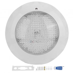 HJLIAN Lampe de piscine 240 LED a distance, eclairage sous-marin RVB, eclairage de paysage, etanche IP68, AC12 V, 24 W - Neuf