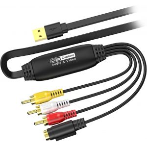 Carte d'acquisition vidéo USB 2.0-Câble convertisseur vidéo-Large compatibilité avec disque pilote.[W303] - Neuf