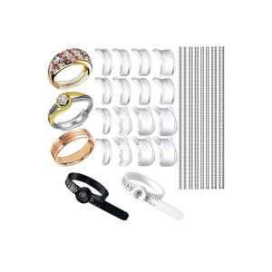 Kit D'ajustement De Taille De Bague - 26 Pi&egrave;ces : Protections Invisibles Et Outils Pour Bagues Trop Grandes - Neuf