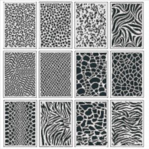 Pochoirs De Gaufrage D'impression Animale Pour Toile Murale En Bois Art En M&eacute;tal,Mod&egrave;le R&eacute;utilisable 12x - Neuf