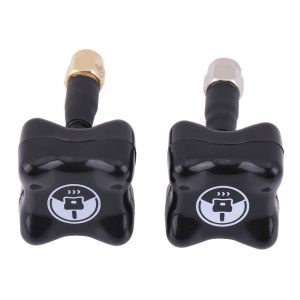 Lot de 2 antennes FPV omnidirectionnelles 5,8 G SMA RP-SMA 50 mm pour drone quadricoptere - Neuf