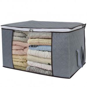 Sac De Rangement Pour Draps, Couvertures, Vêtements Gris-Générique - Neuf