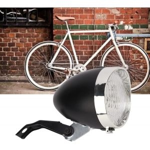 R&eacute;tro V&eacute;lo 3led Avant Lumi&egrave;re,R&eacute;tro V&eacute;lo Avant Lampe Phare Vintage S&eacute;curit&eacute; Avertissement Veilleuse V&eacute;lo D&eacute;coration - Neuf