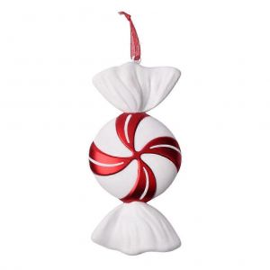 D&eacute;coration De No&euml;l 32cm Rouge Et Blanc De Bricolage Bonbons Pendaison Pendentif Arbre De No&euml;l Partie Du D&eacute;cor - Neuf