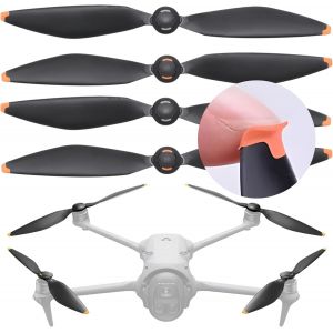 H&eacute;lice Pour Drone Dji Mavic 4 Pro,Pointe En Caoutchouc Tpu,Fly More Combo,H&eacute;lices De Rechange &Agrave; Faible Bruit 4 Pi&egrave;ces/2 Paires - Neuf