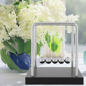 HJLIAN Berceau de Newton Balance Billes d'acier Physique Science Pendule Ornements Jouet Bureau M - Neuf