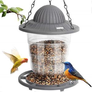 Mangeoire À Oiseaux,Mangeoire À Oiseaux Sauvages Suspendue Pour L'extérieur,520ml Mangeoires À Oiseaux À L'épreuve Des Écureuils - Neuf