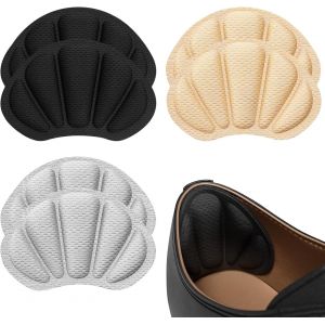Kalanka-6 Paires Coussinet Talon Chaussure Protege Ttalon Chaussure Antidérapant Invisible Coussinets De Talon Épais Pour Talons Hauts, Femmes Et Hommes - Neuf