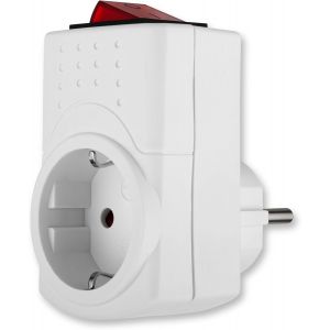 Zwischenstecker mit Schalter Netzstecker-Adapter (0512085777) - Neuf