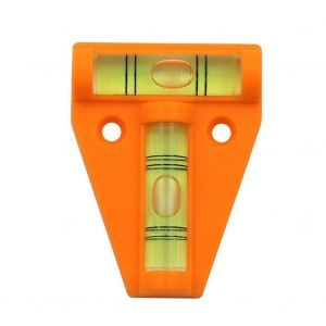 Lot de 3 niveaux à bulle en T orange vert neige, lot de 2, mini niveau à bulle pour camping-cars ou caravanes, niveau à bulle incassable pour meubles et appareils photo - Neuf
