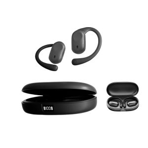 &Eacute;couteurs intra-auriculaires Bluetooth sport &agrave; oreille ouverte avec affichage num&eacute;rique et r&eacute;duction du bruit - Neuf