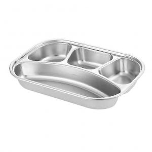 1 ensemble de bo&icirc;tes &agrave; lunch en acier inoxydable, durables, pour cantine et bureau (argent) - Neuf