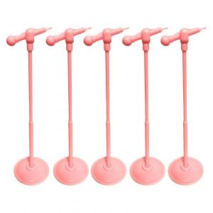 Microphone pour maison de poupee 1:6, instrument de musique pour figurines - Neuf
