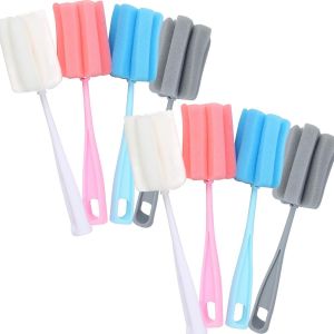 Lot De 8 Brosses De Nettoyage &Agrave; Long Manche Pour Biberon,Verrerie,Tasses,Cuisine (8 Pi&egrave;ces) - Neuf