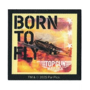 Écusson Imprimé ¿Born To Fly¿ ¿ Top Gun ¿ 65x63mm¿ Taille : 65x63mm. Color : Multicolore - Neuf