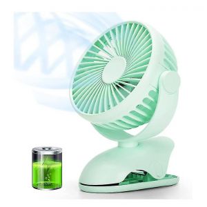Mini Ventilateur Ventilateur De Poussette, Ventilateurs De Table Portables Rechargeables 3600 Mah, Ventilateurs De Bureau Personnels &Agrave; Piles Et Rotation &Agrave; 360 &deg; Pour Poussettes De B&eacute;b&eacute; Be - Neuf