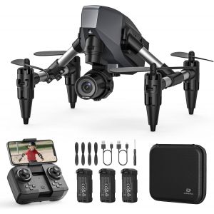 Asfasfq-Deerc D21 Mini Drone Intérieur Avec Caméra 1080p Pour Enfants, Quadcopter Rc Débutant Avec 3 Batteries, Positionnement Optique, Flip 3d, Décollage À Une Touche, Facile À Piloter, Jouet Garçon-Deerc - Neuf