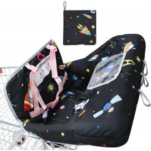 Housse De Caddie Pour B&eacute;b&eacute;,Housse Chaise Haute B&eacute;b&eacute;,Lavable En Machine,S&eacute;curit&eacute; Et Confort,Portabilit&eacute; - Neuf