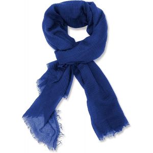 Femmes Olaof Echarpe Coton Lin Chic Dames Couleur Solide Foulard Doux Large Long Wrap Châle Foulards, 180100cm - Neuf