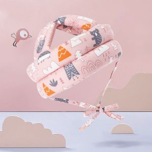 Le Dioxyde De Carbone De Sécurité De Bébé Casque (Rose), Le Bébé Casque De Protection, Bébé Anti-Chute De Casque, Réglable De Coton Respirante Casque De Sécurité Pour Tout-Petit Garçon - Neuf