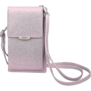 Mini Femmes Bandouli&egrave;re T&eacute;l&eacute;phone Sac Petit Cuir Pi&egrave;ce De T&eacute;l&eacute;phone Portable Sac &Agrave; Main T&eacute;l&eacute;phone Portefeuille Avec Fentes Pour Carte (rose) - Neuf