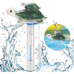 Thermomètre de piscine flottant,thermomètre à eau avec lanière et petit-déjeuner pour toutes les piscines extérieures et intérieures,spa,aquarium,bain à remous,étang à poissons - Neuf